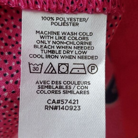 NWT LOFT PINK BLUE WHITE SLEEVELESS RUFFLE NECK TOP SIZE MEDIUM FLORAL OFFICE - Picture 5 of 8